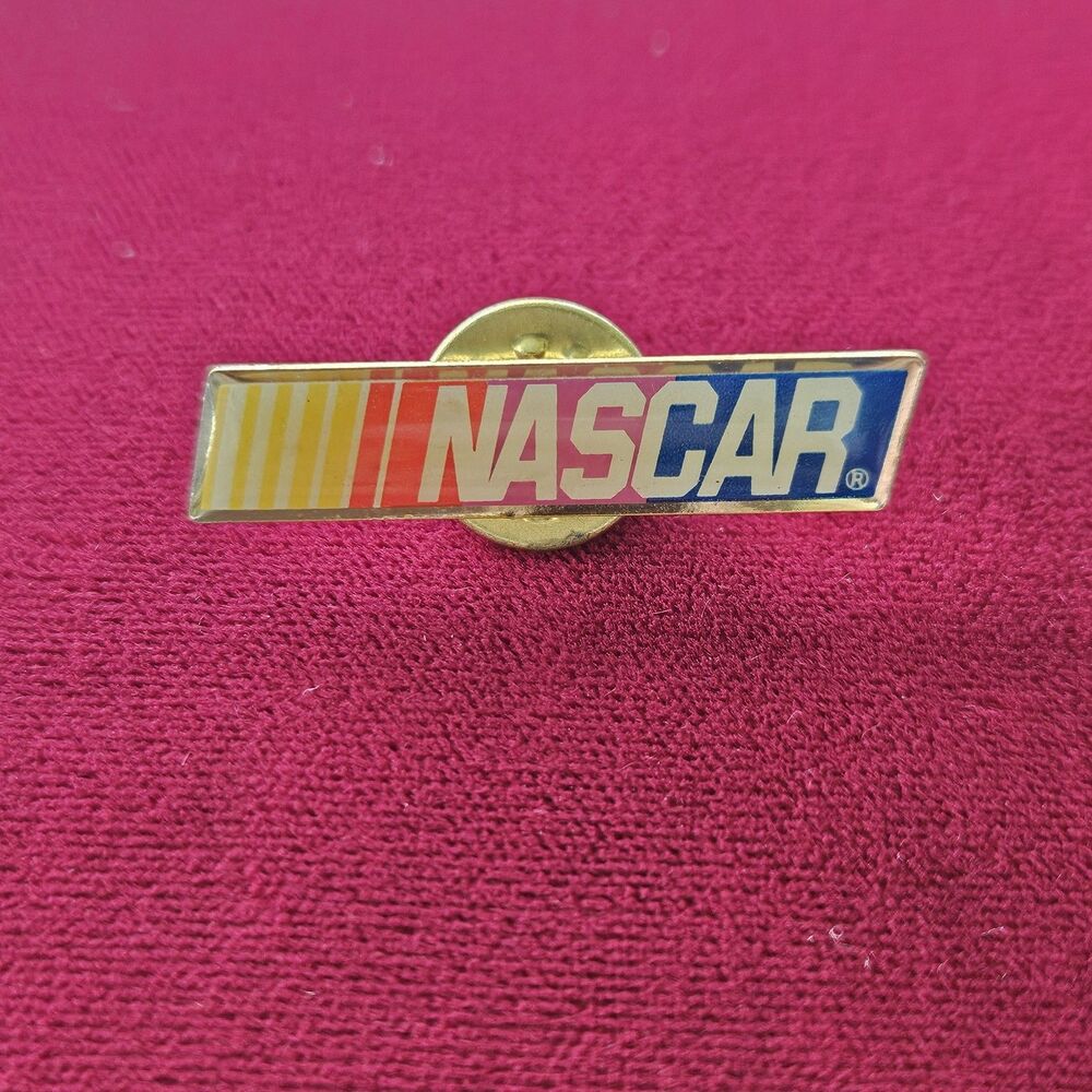 Vintage 90s NASCAR Enamel Bar Logo Hat Pin Lapel Officially Licensed